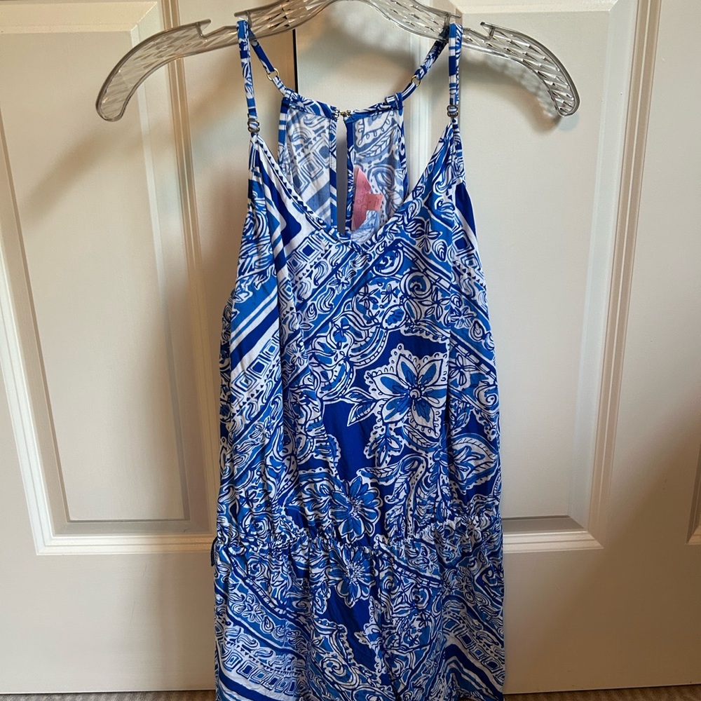 Lilly Pulitzer Blue and White Patterned Dress